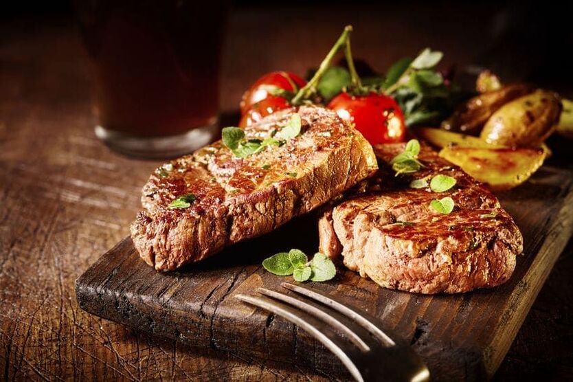 bistecca con una dieta proteica